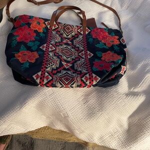 Johnny Was Weekender
Embroidered bag